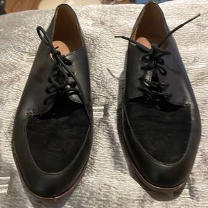 Madewell oxfords. Suede and leather
